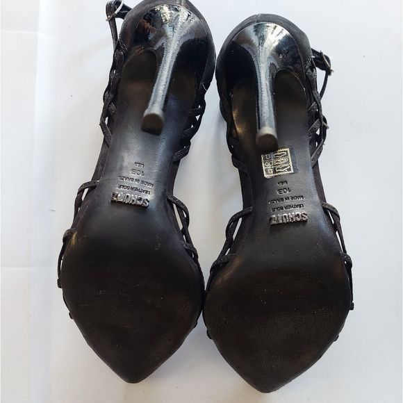 SCHUTZ Caged Suede Close Toe Pumps - Picture 11 of 14